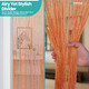 String Curtain Panel - Orange